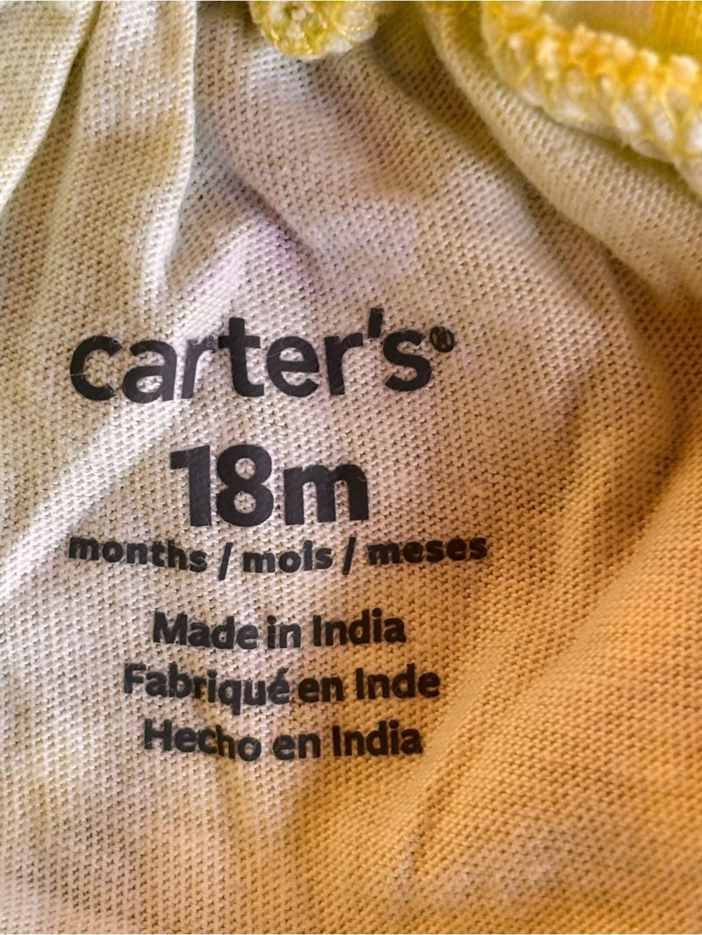 Carter's Baby Dress & Romper Set Lime Green White 18 Months - Picture 5 of 11